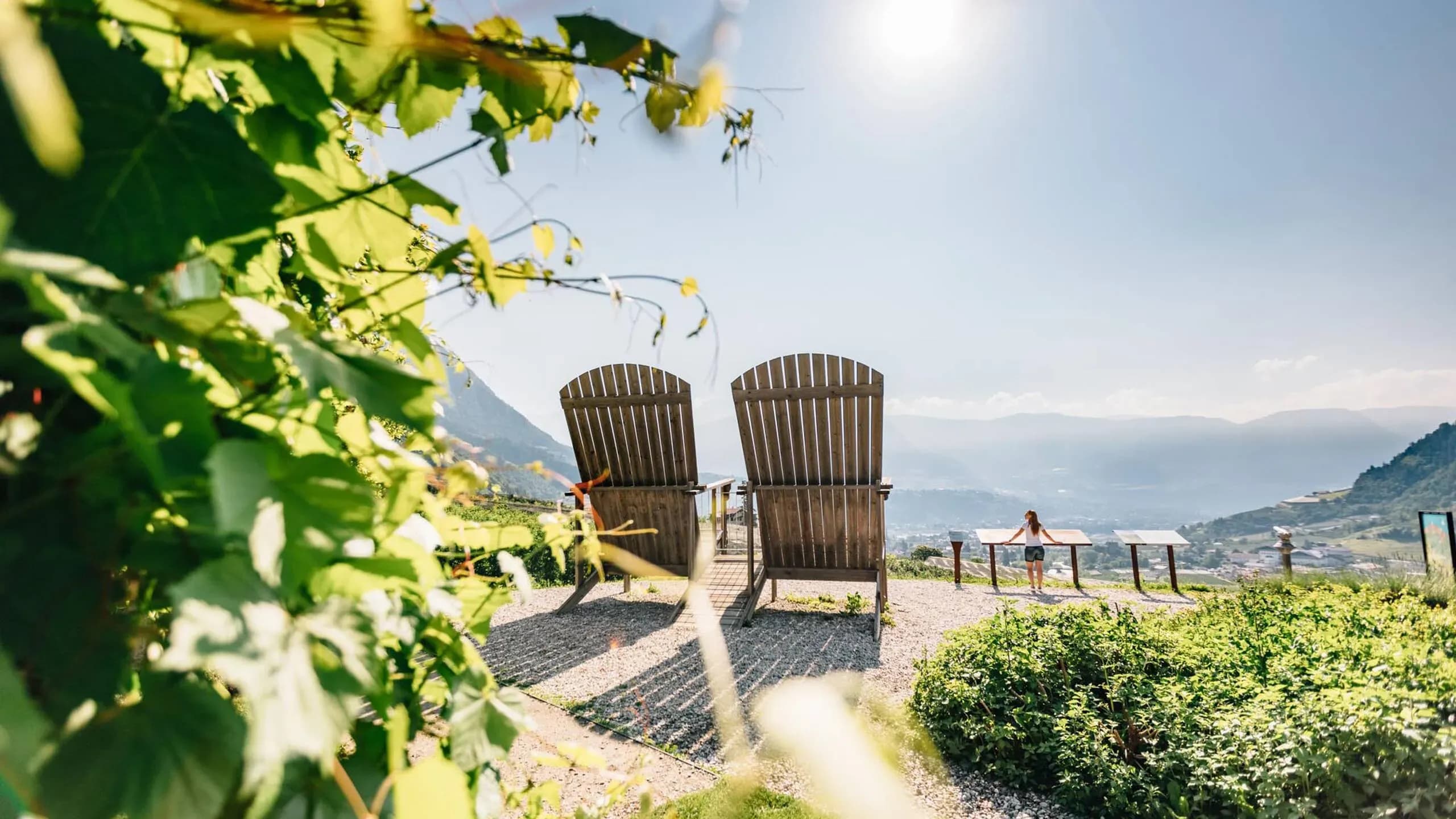 Apartment mit Panoramablick und Sauna – Wanderurlaub in Algund
